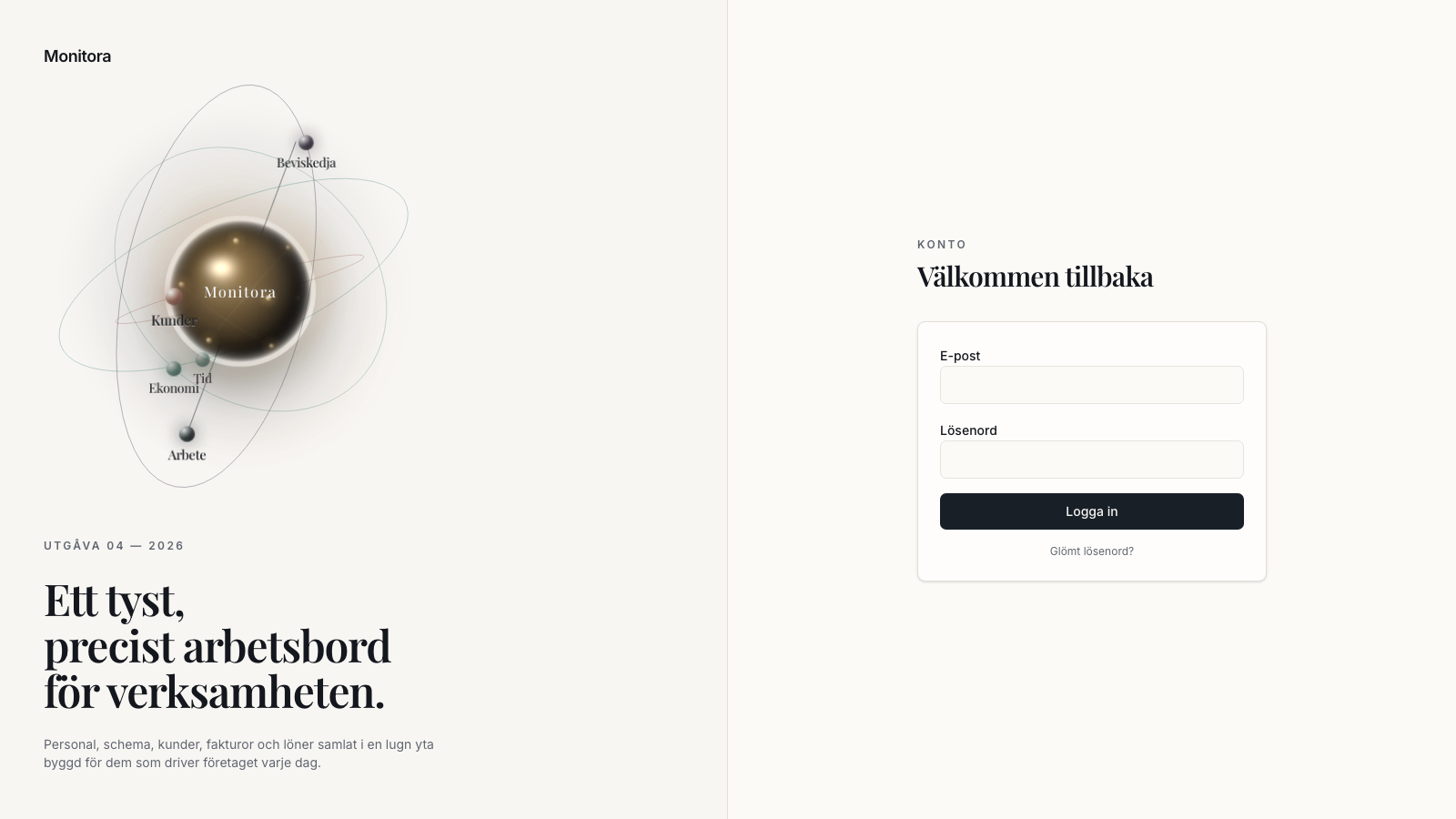 Monitora applikationsvy